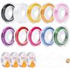 YiiHHooN 14 volumi Filo Elastico per Braccialetti, 11 Colori Filo per Braccialetti E Strumenti, 0.8 mm Filo per Collane Fili Cordoncino per Braccialetti Fare Gioielli DIY Bracciale Artigianato Decorazioni