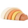 BIECO Montessori in silicone Arcobaleno Cioccolato Bliss | Costruzione per bambini di 1 anno bambina neonato