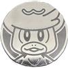 BB-Toy-Trades Compatibile con Pokemon Pin Flipping Coin Shiny Trading Card Carte da collezione Moneta con BB-Toy-Trades Protezione spedizione - Quaxly - Kwaks Argento
