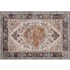 HOMCOM Tappeto Bohemien Antiscivolo e Lavabile a Pelo Corto per Soggiorno e Camera, 230x160 cm, Marrone | Aosom Italy