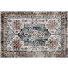 HOMCOM Tappeto Vintage Antiscivolo e Lavabile a Pelo Corto per Soggiorno e Camera, 230x160 cm, Multicolore | Aosom Italy