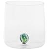 Zafferano Bilia Candy Tumbler Set di 4 bicchieri con una sfera colorata interna, bicchieri per acqua da 440 ml, 4 colori, lavabili in lavastoviglie, colore: verde