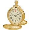 Tiong Orologio da taschino meccanico design vintage London in acciaio inossidabile argento oro treno orologi da taschino da uomo con catena, Retrò