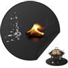 FIREWESS Tappetino Per Braciere Per Falò Singolo, Coperta Rotonda Sotto la griglia per griglia esterna, tappetino ignifugo, a prova di olio, impermeabile, accessori per barbecue(60 cm)