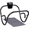 Relaxdays Attrezzo per Addominali AB Roller, Allenamento a Casa, Potenziamento Muscolare, Pieghevole, HxLxP: 66 x 70 x 70 cm, Nero
