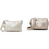 Kipling CREATIVITY XB, Pochette, Donna, Metallic Glow, Taglia unica ABANU, Borse a Tracolla, Donna, Argento (Metallic Glow), Taglia unica