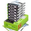 WORKDONE Confez. 6 - Caddy Disco Rigido 3,5 con Adattatore HDD 2,5 - Compatibile con Server Dell PowerEdge 11-13a Generaz. Selezionati - Manuale - Etichette Adesive - Cacciavite - Viti Robuste