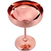 Nikou Coppe Gelato in Acciaio Inossidabile, Calice da Gelato Bicchiere da Champagne Tazza da Vino Rosso Incisa, Coppa Decorativa er Orecchio, Per Casa Ristorante Feste (Altezza 17 cm)