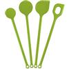 Kigima Cucchiaio da cucina plastica (Verde, (4 Pz))