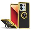 SEAHAI Cover per Xiaomi Redmi Note 13 PRO 5G / Xiaomi Poco X6 5G, Glassato Traslucido Dura PC Protettiva Custodia Silicone TPU Bumper Antiurto AntiGraffio Case con 360° Anello Supporto, Giallo