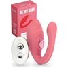 MySecretCase Vibratoreper Donna Professionale Wireless - Succhia Clitoride Per Donna Squirt Vibratore, Stimolatore Per Clitoride Vibrante Con Telecomando, Sextoys Donne Coppie (Rosa)