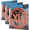 D'Addario Corde Chitarra Elettrica - EXL110W - Set Corde per Chitarra Elettrica per Ferita Nichel - 6 Corde - Luce Normale, ferita 3a, 10-46 - 1-Paccetto (Confezione da 3)