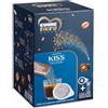 CUORE NERO CAFFE Cuore Nero Caffè - I GUSTOSI 8 Cialde Caffe ESE Filtro Carta 44MM, con 8 Bustine Solubili Kiss gusto Cacao Nocciola, Cialde Caffe Da 7,5G, 75G
