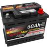 SMC Batteria per auto Speed Max 60 Ah Tecnologia AGM 670A, adatto per veicoli con sistema Start Stop