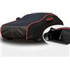 HAVERN Telo Copriauto Antigrandine, Telo Antigrandine per Fiat 500 500C 500L 500X, Telo Auto Esterno，Invernale，Impermeabile，Personalizzato De Traspirante Copertura，Con Striscia Riflettente ( Color : 2 , Size