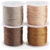 PH PandaHall PandaHall 4 Rotoli Filo da Ricamo 0,8mm Filo Metallico Filo da Ricamo Punto Croce Corda Decorativa per Cucito Chiacchierino Braccialetti dell'Amicizia Creazione di Gioielli