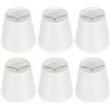 Cyrank Clip su Paralumi in Tessuto per Lampadari, Set di 6 Paralumi a Barilotto Piccolo Sostituzione della Copertura della Luce del Desktop per Lampadari da Tavolo Lampada da Terra a Parete