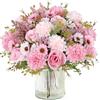 MEIVINES 4 pezzi Fiori Artificiali Fiori Finti per Decorazioni Bouquet Fiori Rose Artificiali di Seta per matrimonio casa centrotavola partito cimitero tomba decorazione (Rosa, 4PCS)