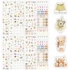 BSITSSS 16 Fogli Scrapbooking Stickers Baby Shower, Stickers Aesthetic 434 Pezzi, Adesivi Gender Reveal per Neonati Battesimi Album Scrapbook Journaling