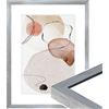 WANDStyle cornice foto legno 20x30 cm, cornici da parete, cornice moderno 30x20 cm, portafoto da parete, cornici foto argento per appendere, Photo Frame H950 - Made in Germany