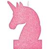 amscan Magical Unicorn Glitter Candles 8cm x 13cm