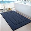 DEXI Tappeto Bagno 60 x 110 cm, Tappetino in Microfibra, Tappeti Assorbente Antiscivolo, Soffice Tappetini Doccia, Lavabile in Lavatrice, Blu Reale