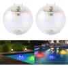 OCCOUMR 2 Luci Solari Galleggianti per Piscine, Luci a LED a Energia Solare, Impermeabile, con 7 Colori che Cambiano il Colore, Impermeabile, per Giardino, Stagno, Accessorio per Piscina