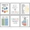 Dazzlewall 6pcs citazioni motivazionali quadri di arte murale, affermazioni positive poster per ufficio aula camera dei bambini camera da letto arredamento 20×25 cm senza cornice