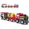 OBEST trenino elettrico per bambini,Treno a Vapore a Batteria,Treno a Vapore a Batteria,Auto Giocattolo, potente treno motore compatibile con Thomas, Brio