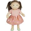 Heless 56 Stoffa Lucie con Vestito Rosa da Indossare e togliere, Alta Circa 32 cm, Morbida Bambola da coccolare, Giocare e Amare, Colore Beige, Pink, Universal