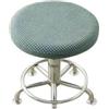DMBAOD Coprisgabello AntiGraffio di Forma Rotonda, coprisedia da Bar ad Alta Elasticità, Adatto per saloni di Feste da Bar, coprisgabello Morbido per Diametro 30-38 cm (11,8-15 Pollici) 1 pz Verde Scuro