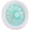 YUYTE Ventilatore da Soffitto a LED con Luci, E27 36W Plafoniera con Ventilatore e Telecomando, Ventilatore da Soffitto Silenzioso Dimmerabile con Timer, Lampada Piccolo Ventilatore