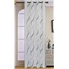 SpazioTessile Tende Tendine larghezza 45 70 80 cm o Tendone 140x290 Sala Cucina Debby B8CA (Grigio, Tendone con anelli140x290)