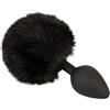 You2Toys Fluffy Tail Plug anali Nero 14,2 cm