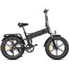 ENGWE ENGINE X Bici Elettrica Pieghevole 250W E-Bike Adulto | 20 × 4.0 Fat Tire Bicicletta Elettrica | 48V 13AH Range 120KM | Sospensione Completa | 7 Velocità Crociera Urbana (Nero Grafite)