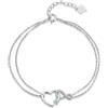 immobird Bracciale Donna Argento 925 con 5A Zirconia Braccialetto Infinito Bracciali Cuore Regali per Moglie Mamma (Acquamarina)