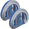 GZKTY Nastri abrasivi in corindone di zircone 13 x 475 mm (35 pezzi), set di nastri abrasivi granuli 5 x 60/80/100/120/180/240/320, smerigliatrice per legno, metallo, pietra, gesso, piastrelle di