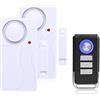 Mengshen Wireless Finestra porta finestra Allarme antifurto DIY Sicurezza Sistema di allarme di sicurezza Sistema magnetico con telecomando - 2 Allarme 1 Telecomando M642