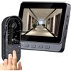 TKMARS Campanello video citofono senza fili Videocamera wireless impermeabile IP65 Ad Alta Definizione Da 4.3 Pollici con telecamera grandangolare grandangolare a 170°, visione notturna, supporto scheda SD
