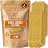 Wildfang® Yak Chews Stile Churpi, Formaggio Himalayano 65-78g, set da 6 | Osso da Masticare Duro come Formaggio di Yak - Bastoncini Dentali Igiene Orale, Snack Premio Addestramento, Cani 15-25 kg