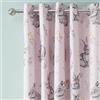 Catherine Lansfield Bunny Tails Ditsy Flowers completamente reversibile, 168 x 183 cm, tende con occhielli, due pannelli, rosa