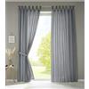 Gardinenbox Set di 2 Tende con Passanti Nastro Arricciato Opaco in Micro Raso Traslucido, Tinta Unita Opaca, Poliestere, Grigio, HxB 245x140 cm