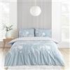 Catherine Lansfield Meadowsweet - Set copripiumino singolo reversibile con federa, motivo floreale, colore: blu