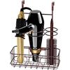 Simple Houseware Armadietto per Anta/Montaggio a Parete per asciugacapelli e Strumenti per Lo Styling, Organizer, Bronzo