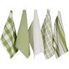 DII Grande set di strofinacci in cotone intrecciato, colore verde antico, 45,7 x 71,7 cm
