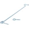 MroMax - Gancio girevole per porte in legno, con viti di montaggio, 20,3 cm, 10 pezzi