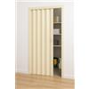 ESTO Porta a Soffietto da Interno 84 x 215 cm Misura, Economy, Premium, Deluxe quality, Porta Scorrevole 10 Colori diversi Bianco, Noce, Legno Scuro e Chiaro (Deluxe, Avorio)