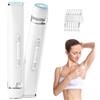 daguti Rasoio Elettrico Donna Epilatore Viso: Depilatore Corpo Donna IPX7 Impermeabile 120min - Rifinitore Di Precisione Indolore Rasoio Parti Intime senza Fili per Corpo Gambe Ascelle Bikini Braccia Bianco
