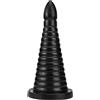 BDSMLOVE Plug anale gigante con Ventosa, Plug Anali Sexytoysys Donne Uomo, Plug Anale-Dilatatore Donna, Anal Sesso Giocattoli, Butt plug Sex Toys per uomini donne coppie (Nero)