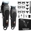 Yineel Tagliacapelli Professionale Uomo, Macchinetta per capelli e Barba | Tagliacapelli elettrico Senza Fili con Lama in Ceramica, 300 Min Autonomia, Ricarica USB-C, Display LED